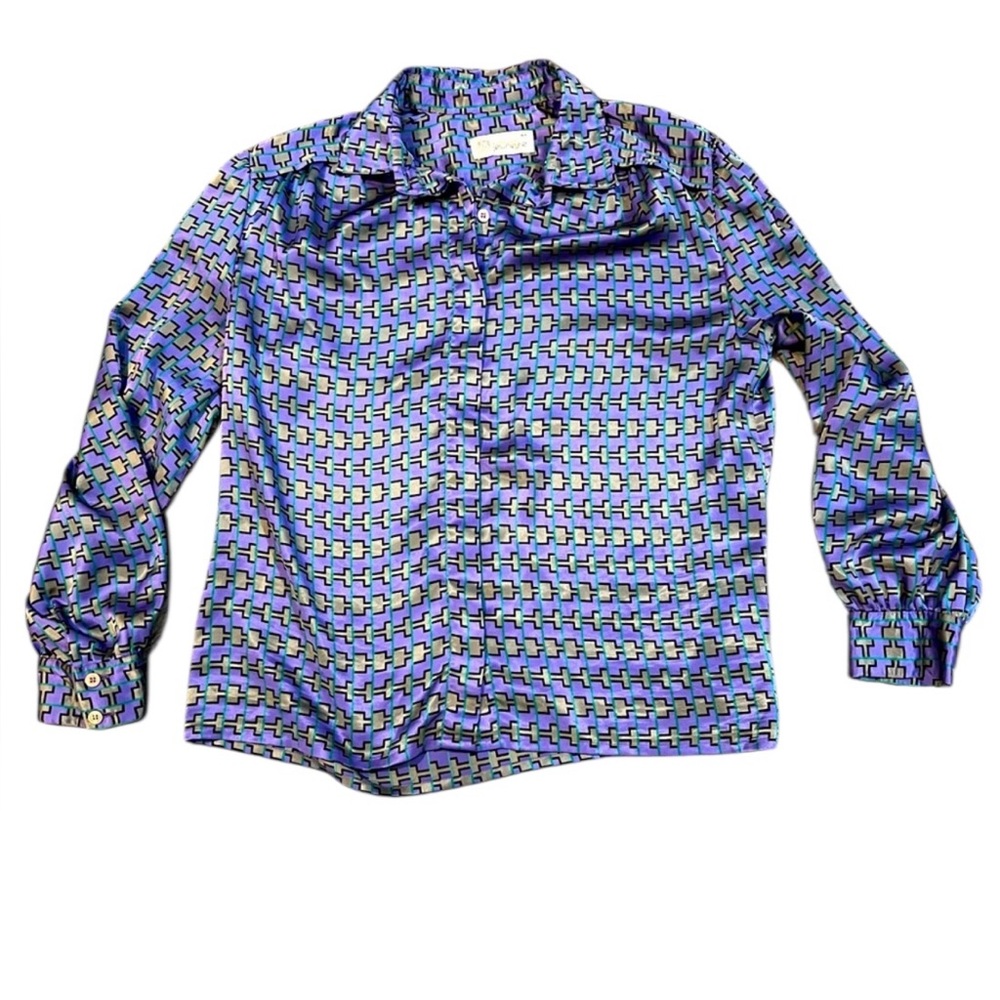 Vintage Jumo Collection Jeunesse Blouse | Geometric Print | EU 44 / US 14